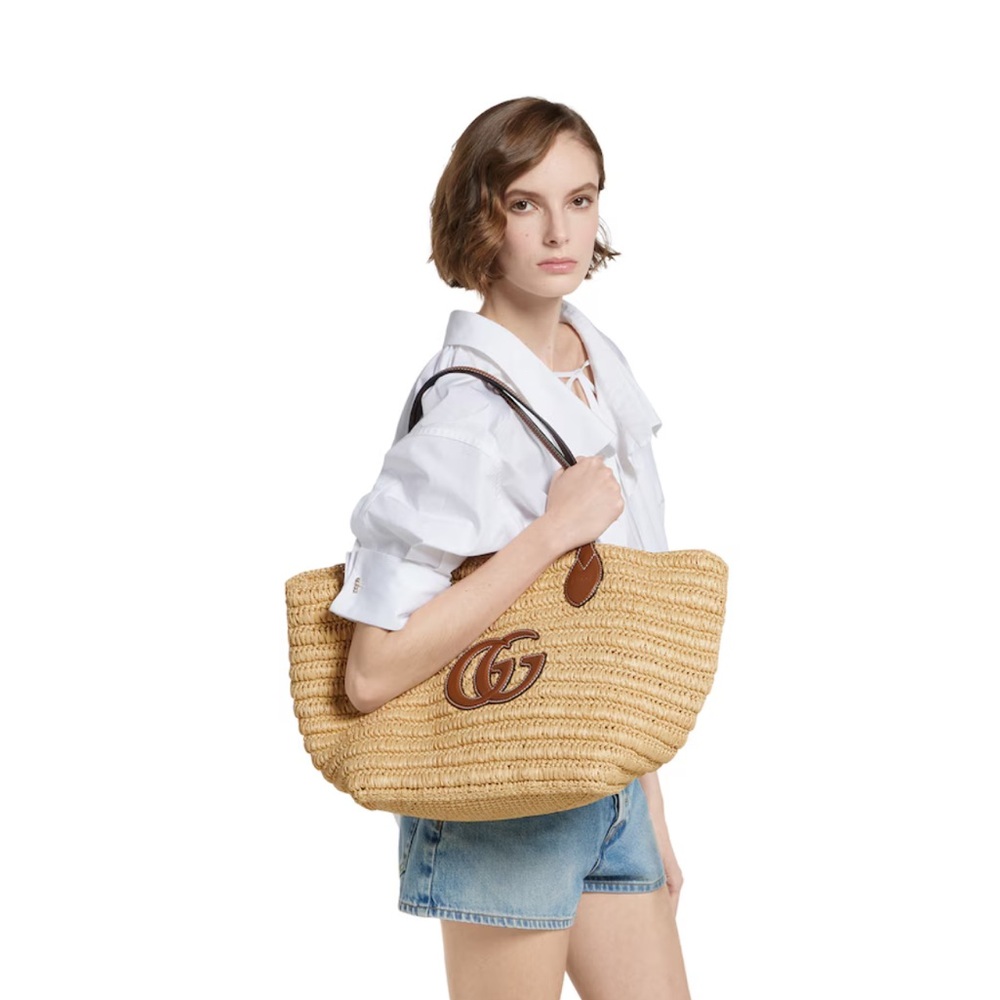 Gucci Woven Medium Tote Bag